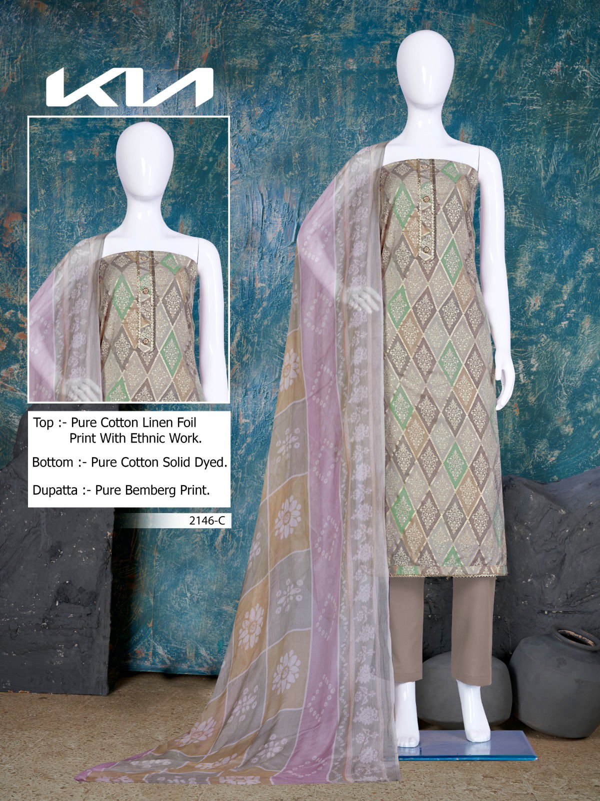 Kia 2146 By Bipson Readymade Salwar Suit Catalog